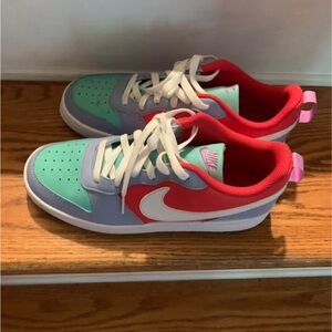 Nike Red and Blue Sneakers Classic Design